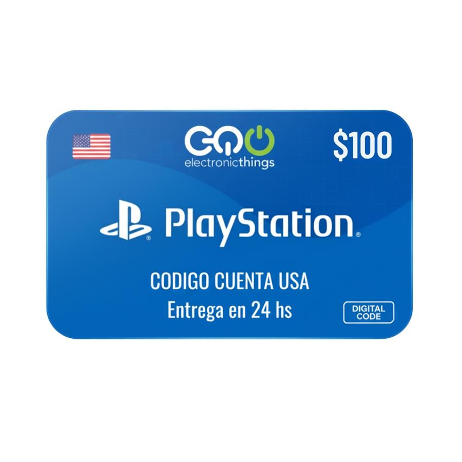 Código Digital PlayStation Store 100 Dólares USA Pago USDT